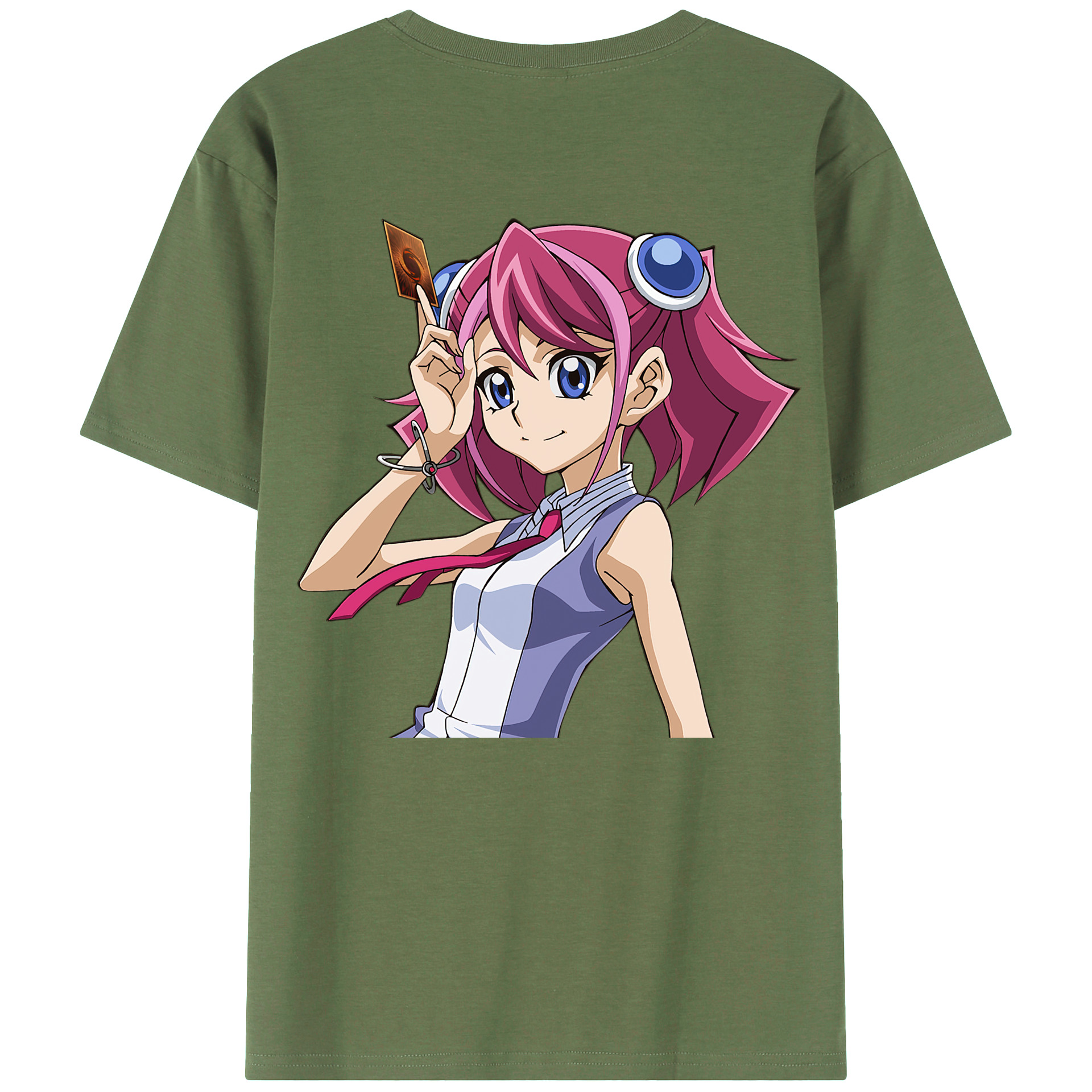 （画像用） 遊☆戯☆王 Yu-Gi-Oh! 綿100％ メンズ半袖Tシャツ（バックプリント） 通気性